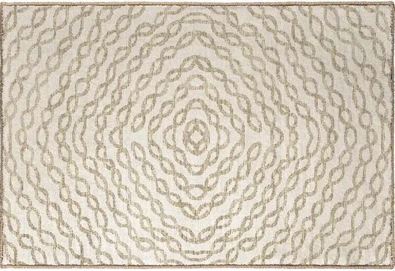 Brisbane BR3 Ivory 20" x 30" Rug