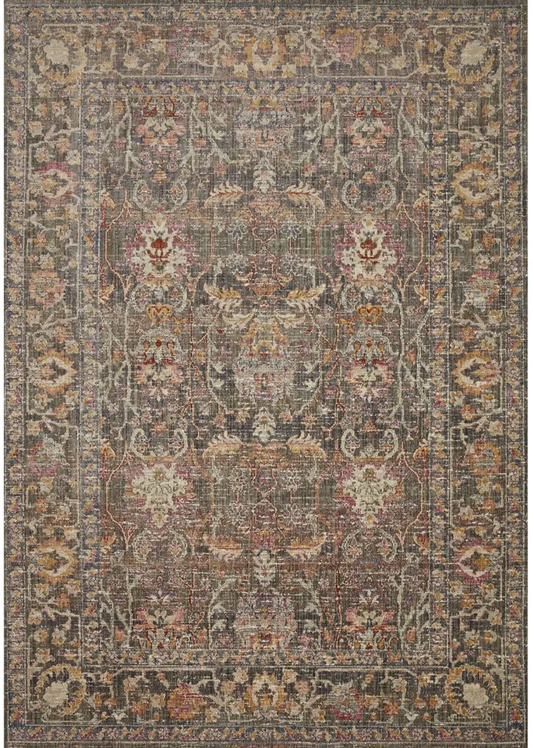 Rosemarie ROE01 Stone/Multi 6'3" x 9' Rug