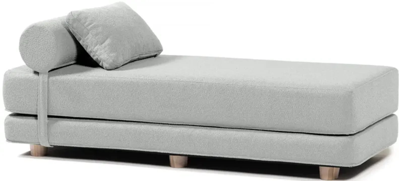 Jaxx Avida Daybed � Fold Out Queen Sleeper � Premium Boucle: Sleek and Modern Lounge for Relaxing and Overnight Guests