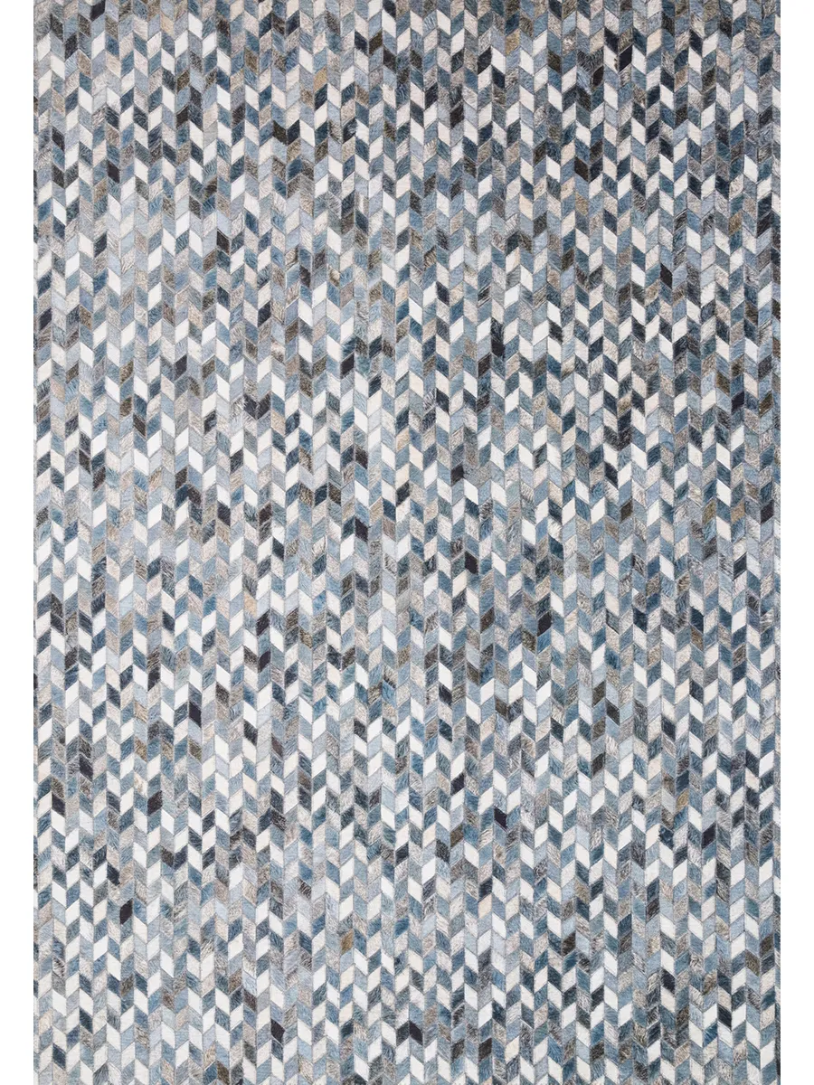 Maddox MAD08 Ocean/Grey 3'6" x 5'6" Rug