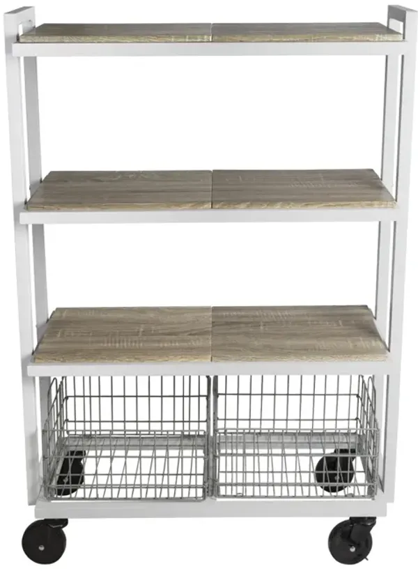 Atlantic 4-Tier Cart System White