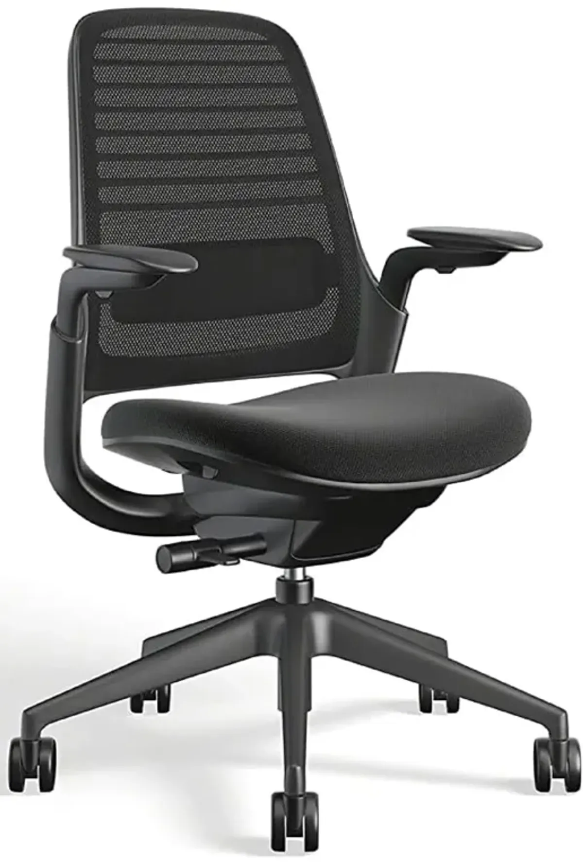 Steelcase Series 1 Office Chair - Ergonomic Work Chair with Wheels for Carpet - Helps Support Productivity - Weight-Activated Co