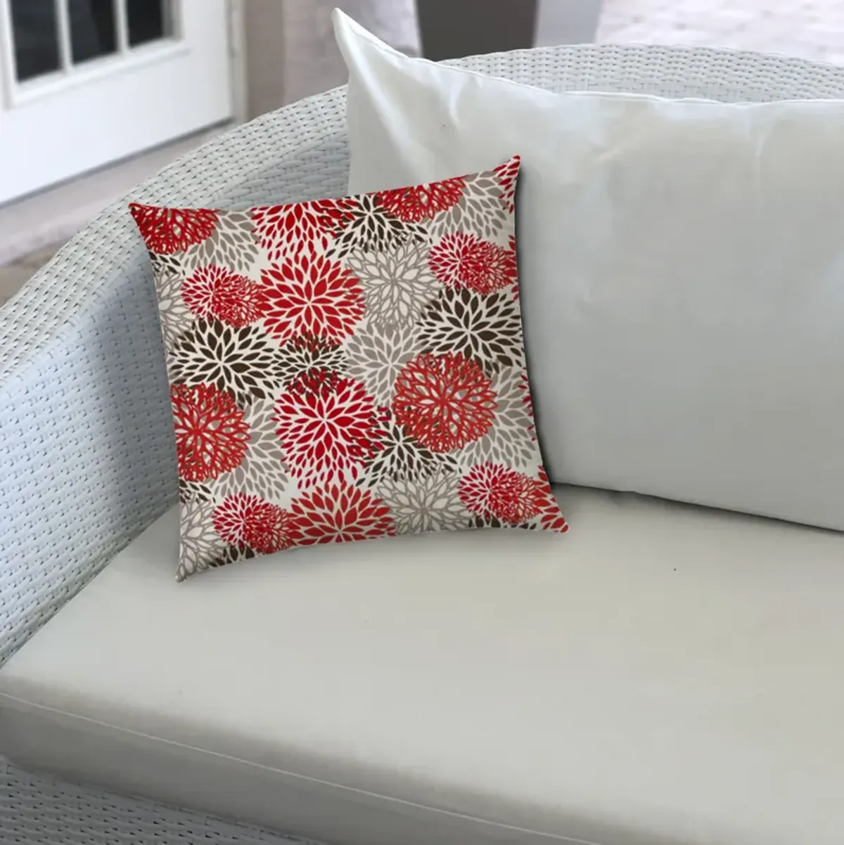 Brown Indoor/Outdoor Pillow - Sewn Closure?14x20