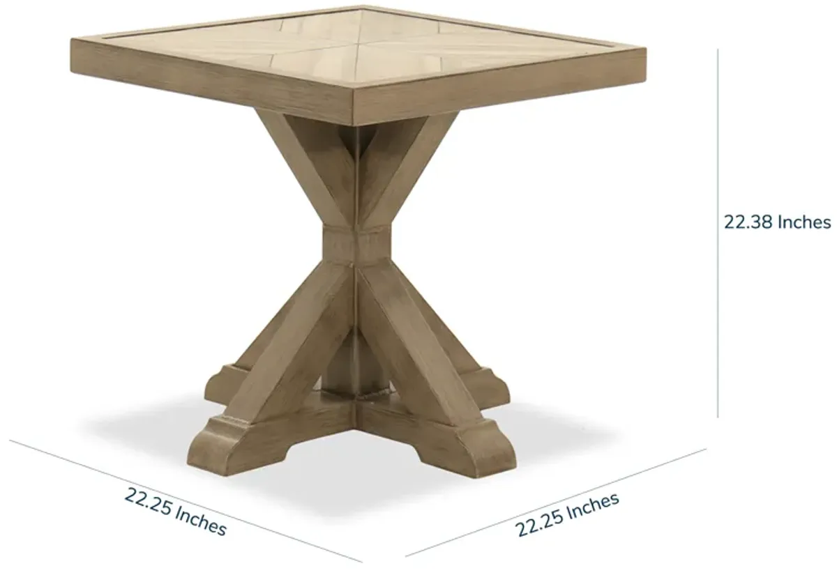 Beachcroft Beige Square End Table