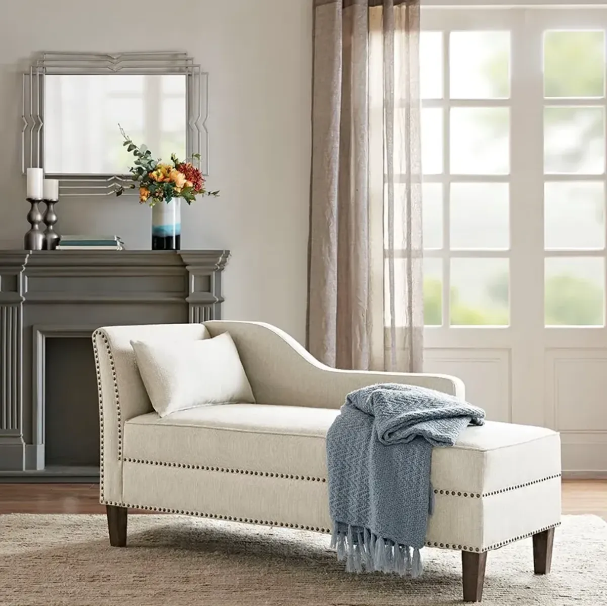 Gracie Mills Dolly Transitional Chaise Lounge