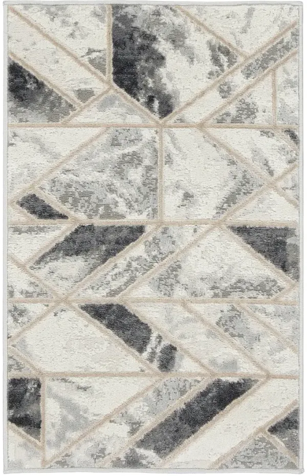 Elation ETN11 Ivory/Gray 2' x 3' Rug