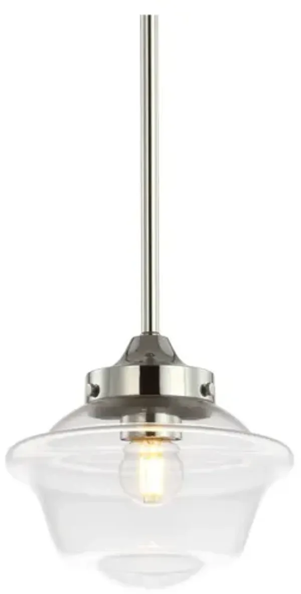 Kurtz Adjustable Drop Metal/Glass LED Pendant