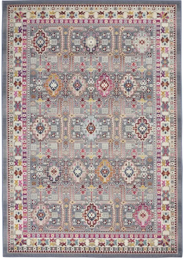 Vintage Kashan VKA05 Gray/Multicolor 5'3" x 7'10" Rug