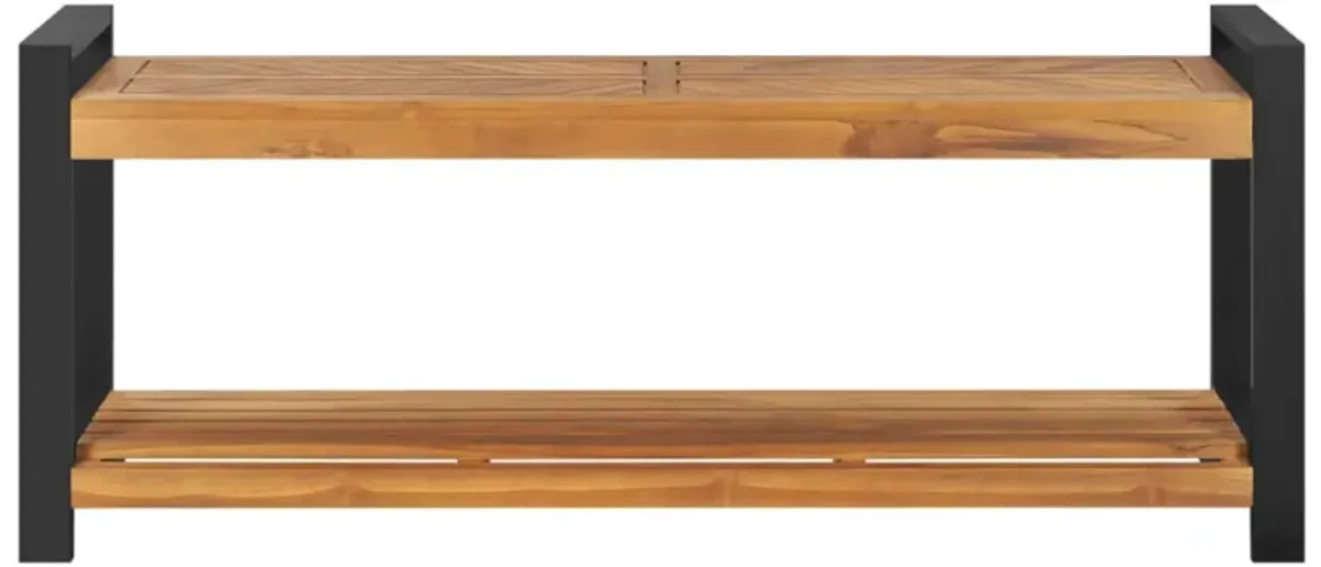 vidaXL Bench 47.2" Solid Teak Wood