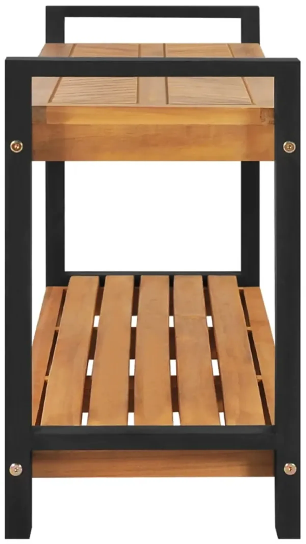 vidaXL Bench 47.2" Solid Teak Wood