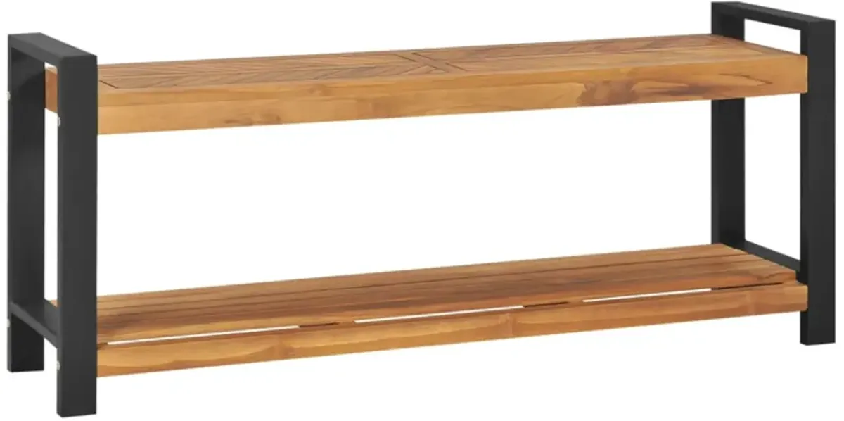 vidaXL Bench 47.2" Solid Teak Wood