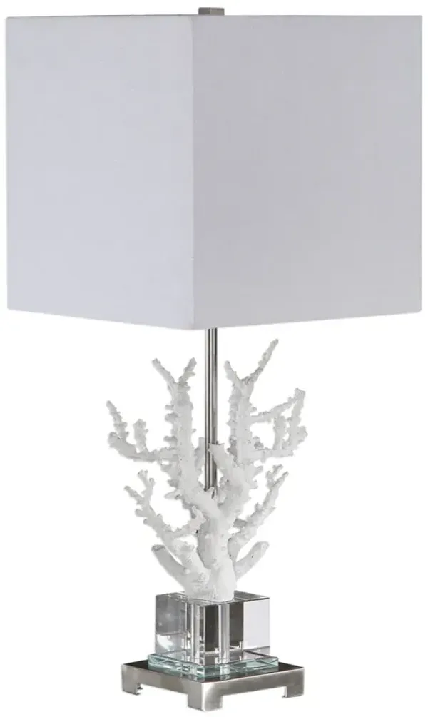 Uttermost Corallo White Coral Table Lamp