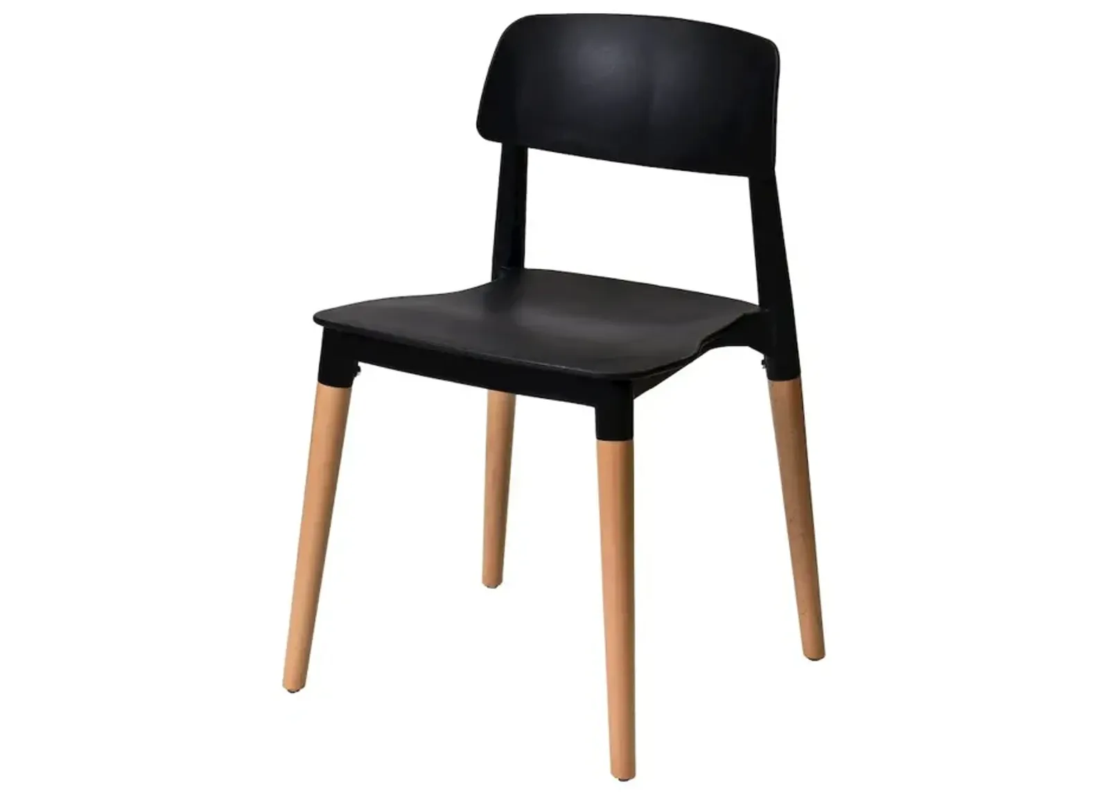 Commerical Seating Products Mid Century Modern Black Dining Chairs