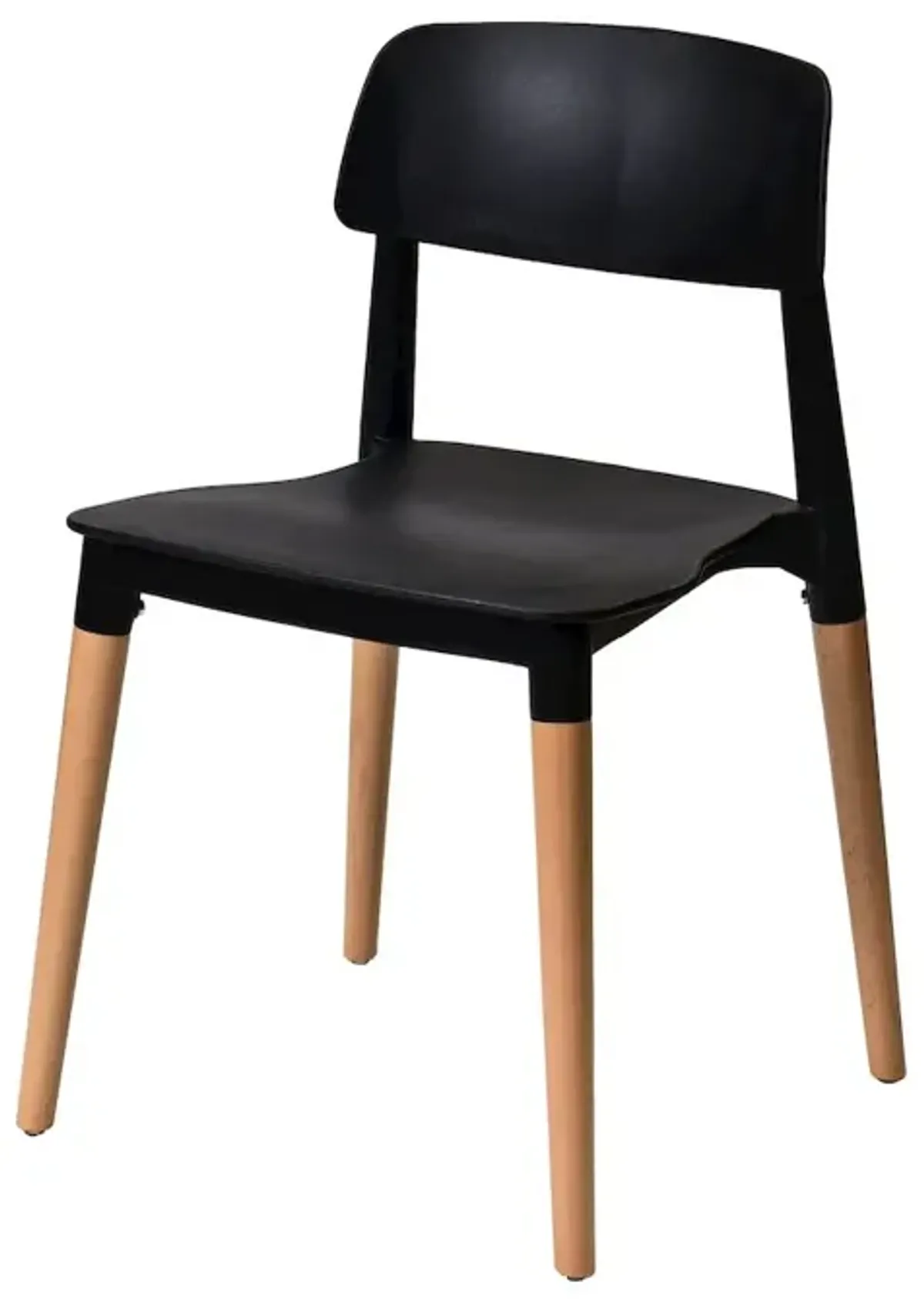 Commerical Seating Products Mid Century Modern Black Dining Chairs