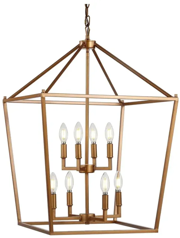 PagodaBulb Lantern Metal LED Pendant