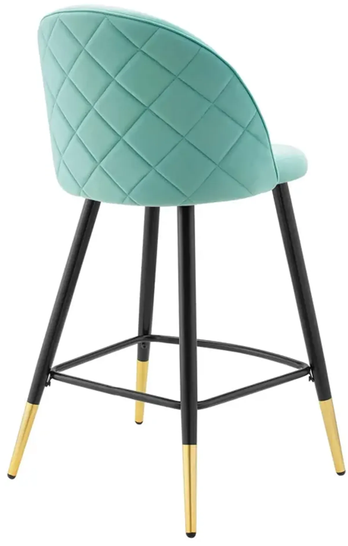 Cordial Performance Velvet Counter Stools - Set of 2