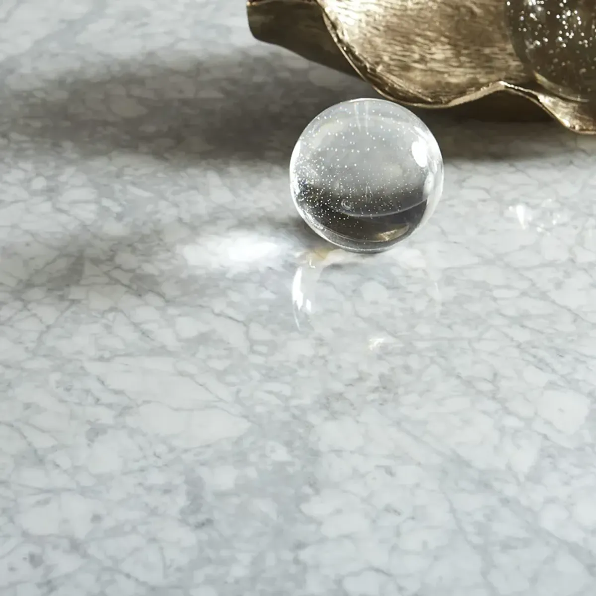 Amalfi 32 inch Round Carrara Marble Top Bar Table