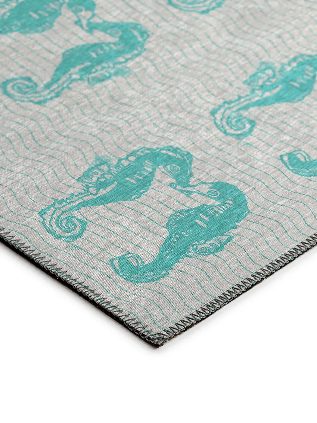 Seabreeze SZ15 Teal 3' x 5' Rug