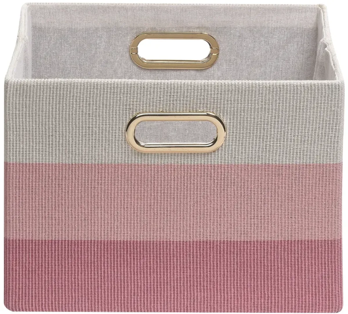 Lambs & Ivy Pink Ombre Foldable/Collapsible Storage Bin/Basket