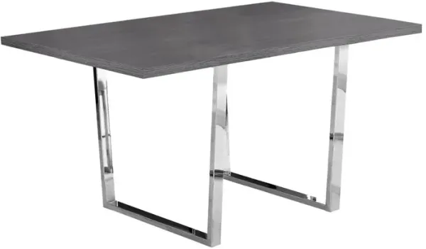 Dining Table, 60 Rectangular, Kitchen, Dining Room, Dark Grey Laminate