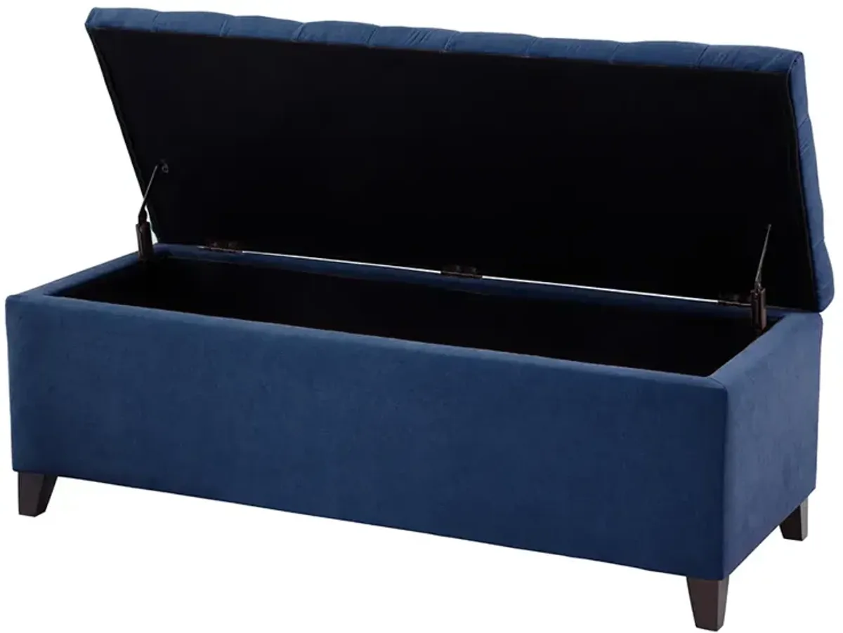 Gracie Mills Bianca Tufted Upholstered Storage Bench with Soft Close