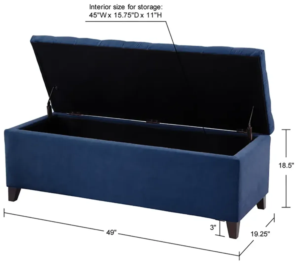 Gracie Mills Bianca Tufted Upholstered Storage Bench with Soft Close