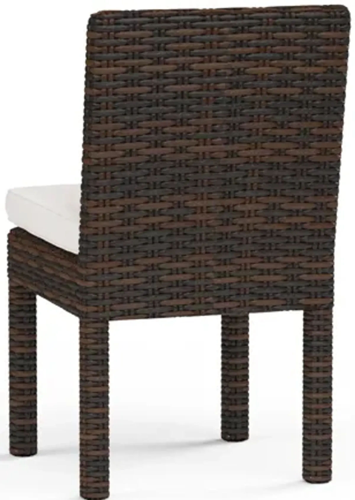 Montecito Armless Dining Chair in Canvas Flax w/ Self Welt