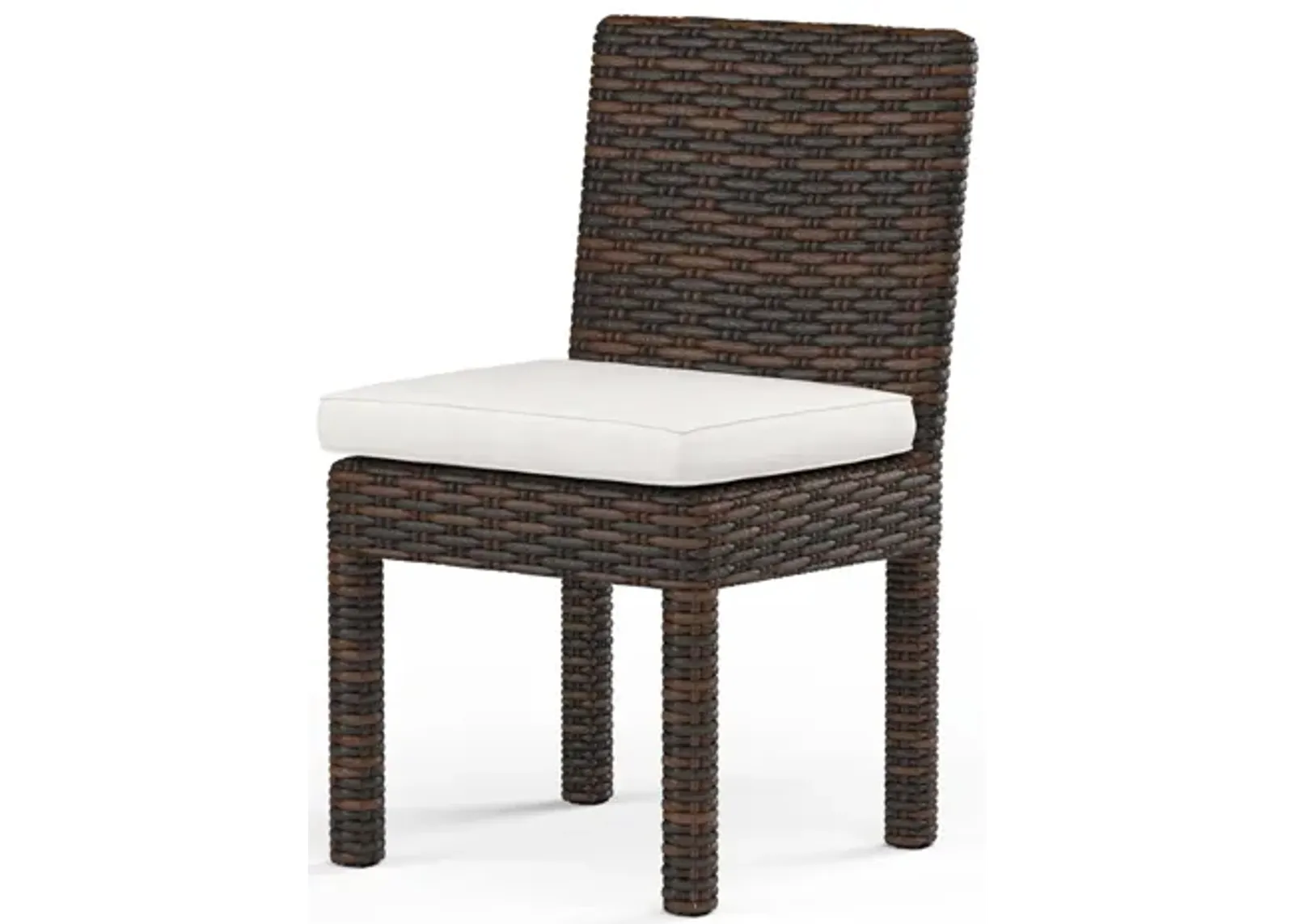 Montecito Armless Dining Chair in Canvas Flax w/ Self Welt