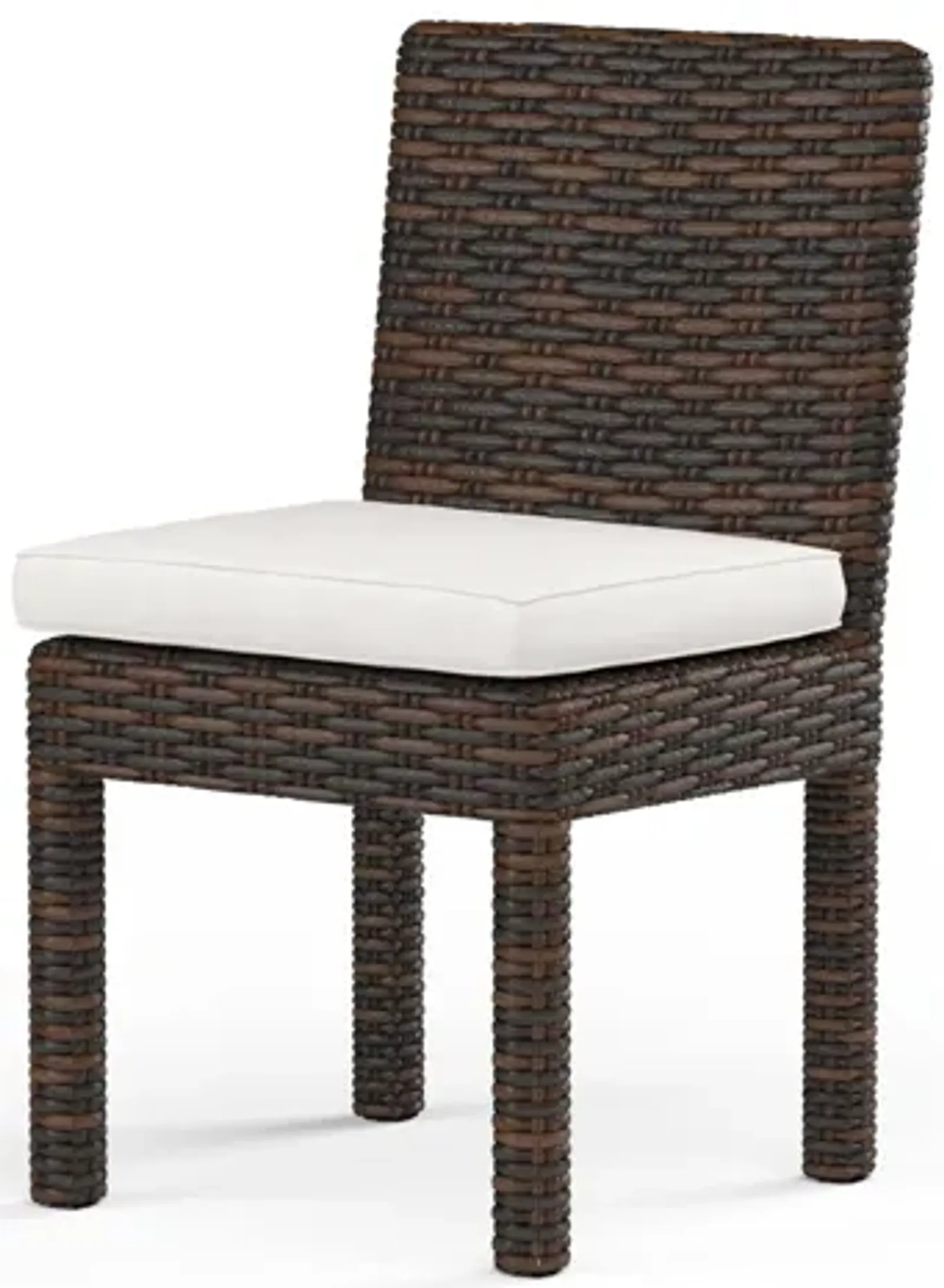 Montecito Armless Dining Chair in Canvas Flax w/ Self Welt