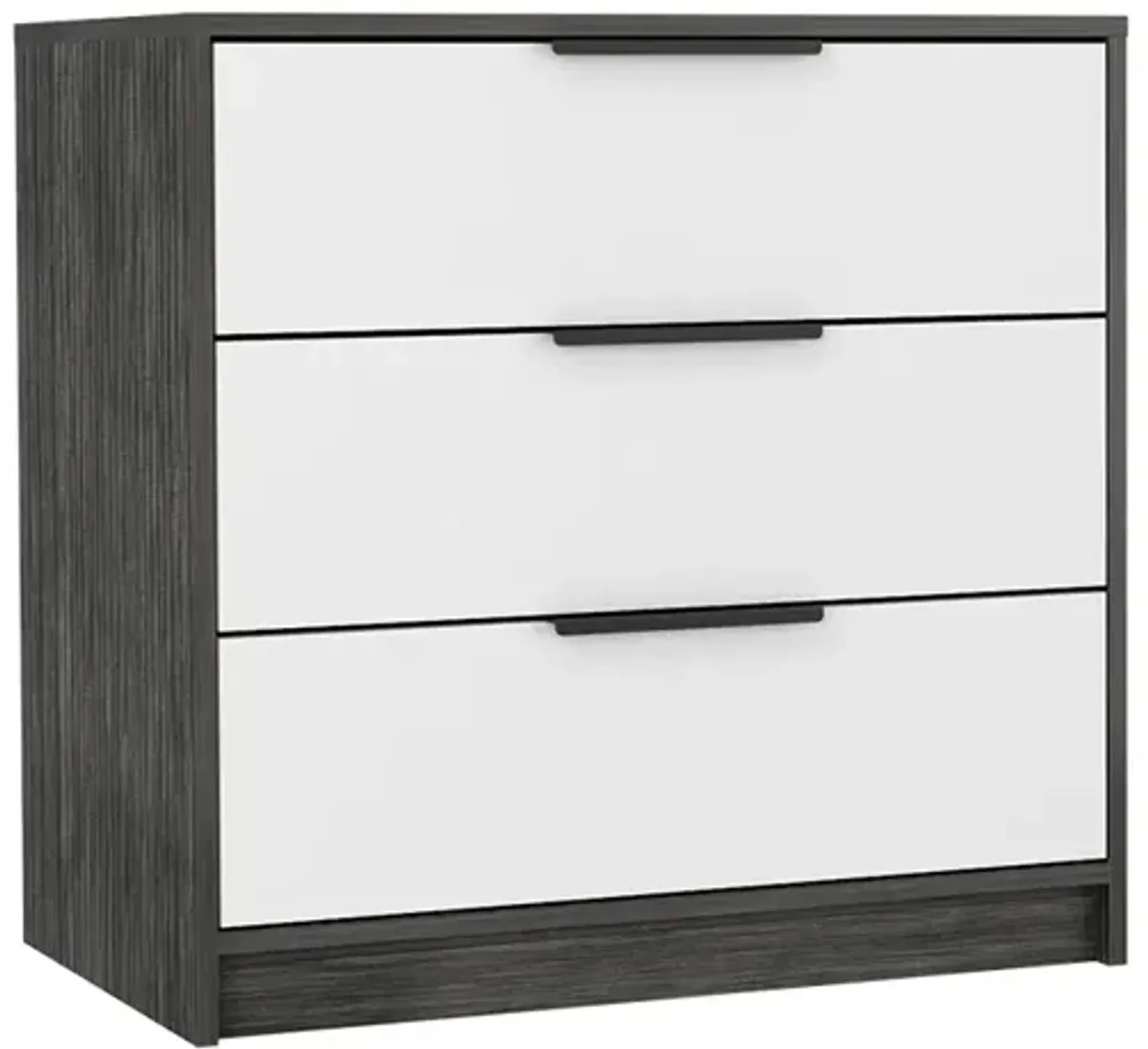 3 Drawers Dresser Maryland, Bedroom, Smoky Oak / White