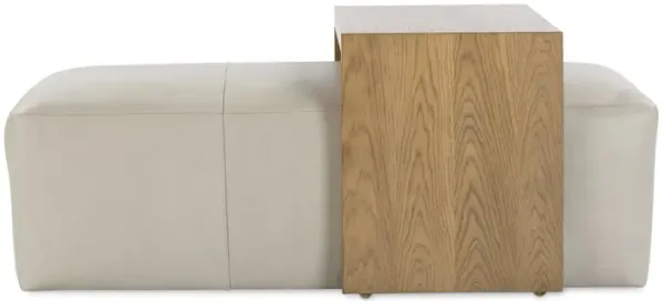 Macon Leather Ottoman