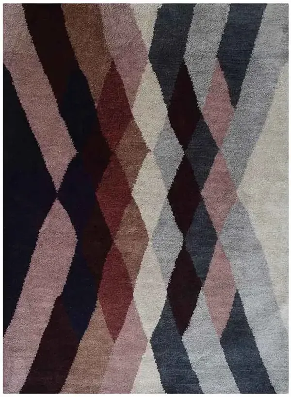 Rugsotic Carpets Hand Knotted Silk 9'x12' Area Rug Contemporary Multicolor NS1217