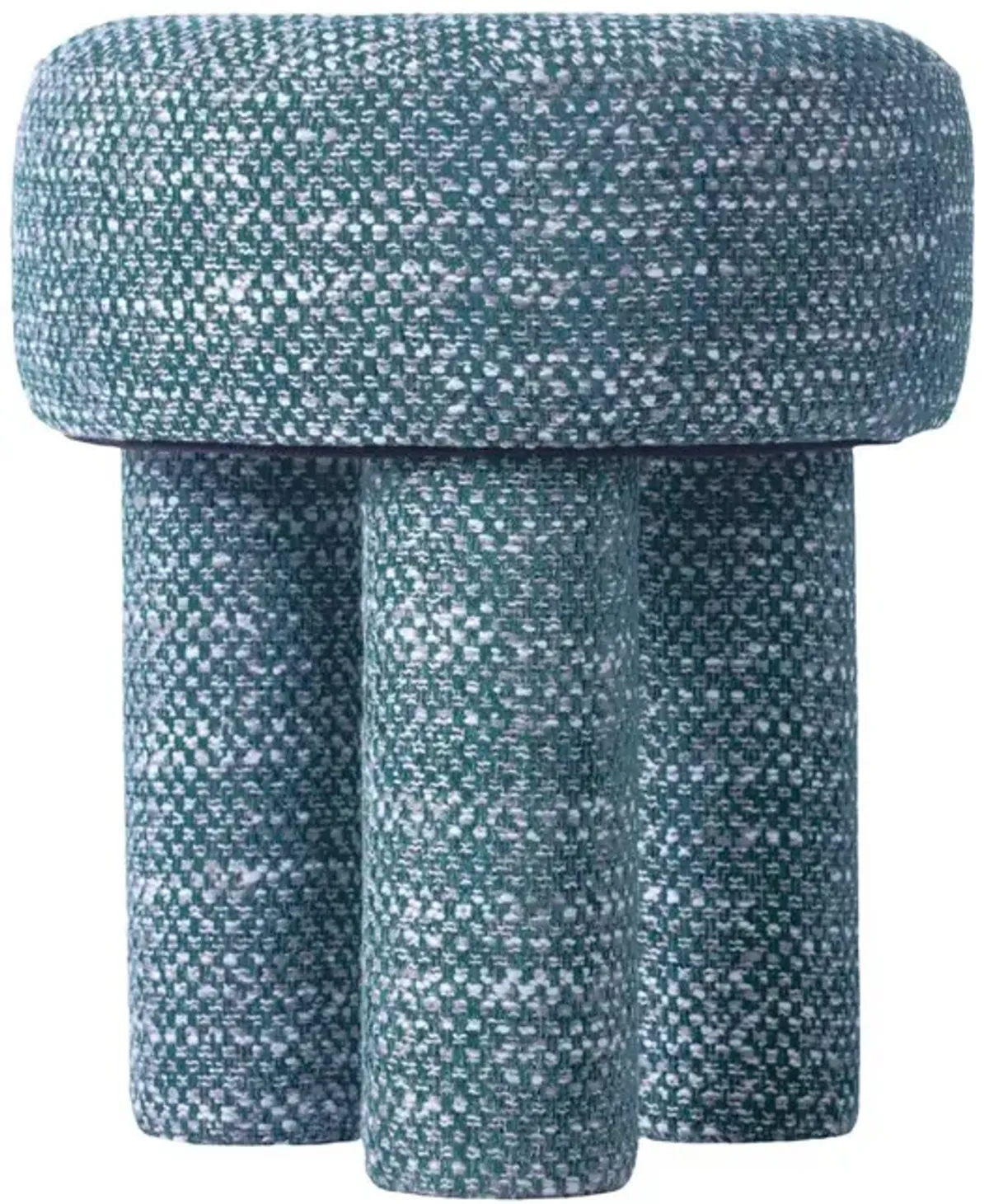 Belen Kox Teal Knubby Mid-Century Stool, Belen Kox