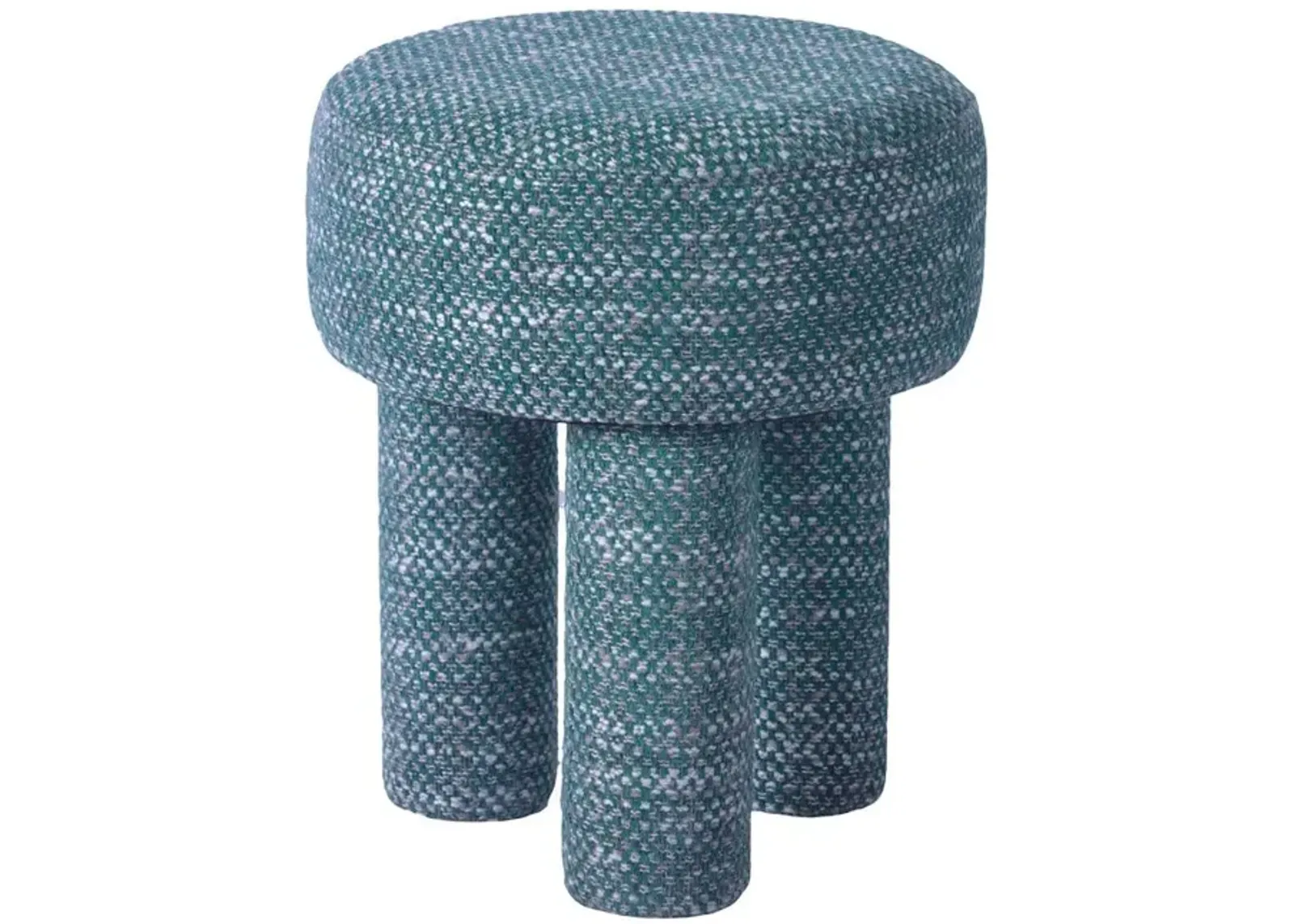 Belen Kox Teal Knubby Mid-Century Stool, Belen Kox