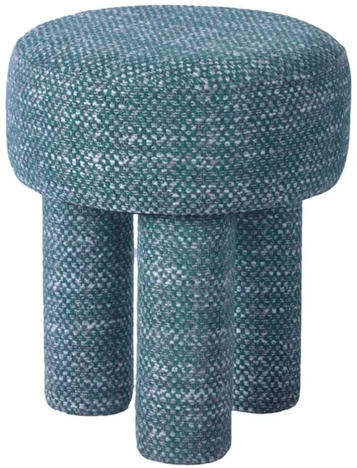 Belen Kox Teal Knubby Mid-Century Stool, Belen Kox