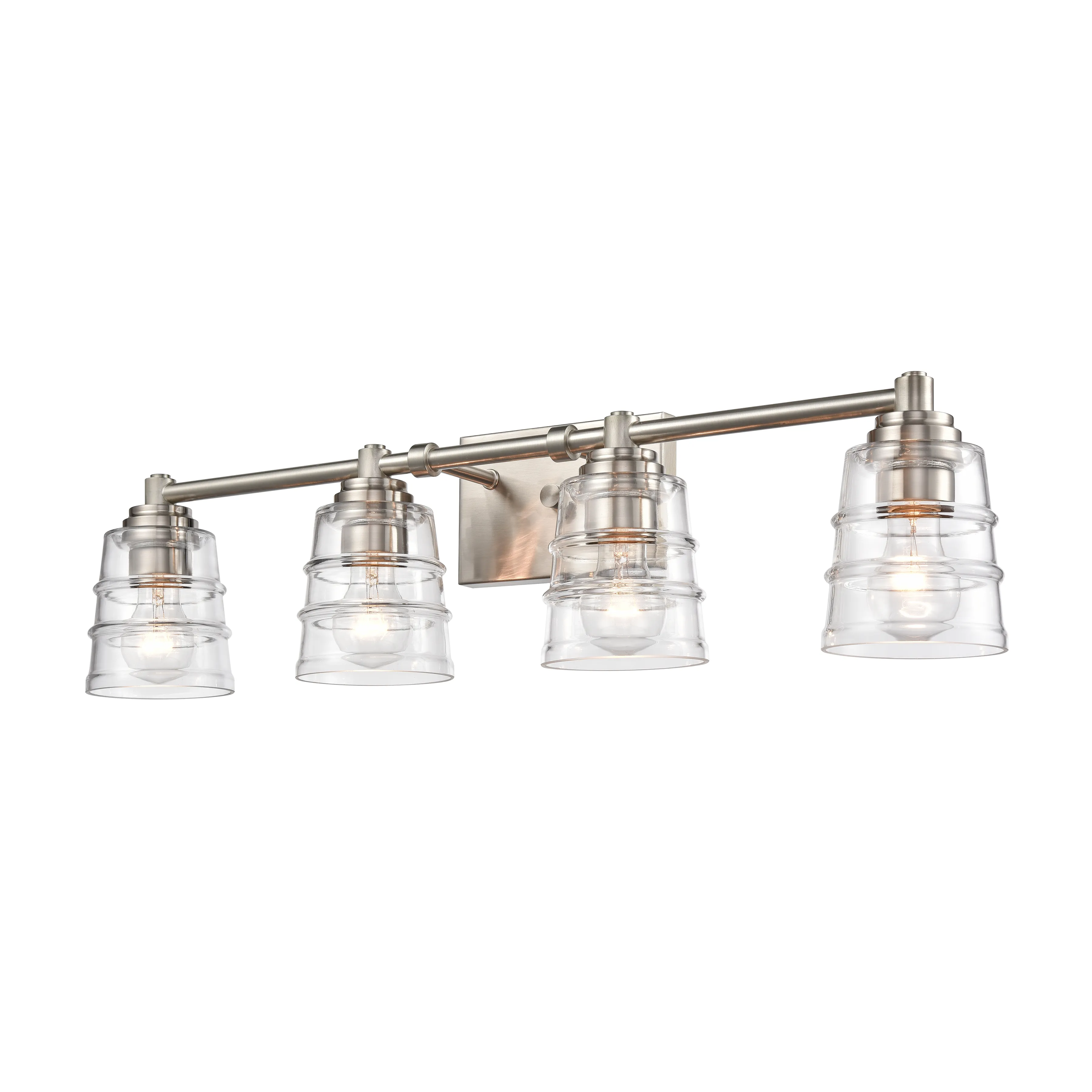 Pulsate 30.25'' Wide 4-Light Silver Vanity Light