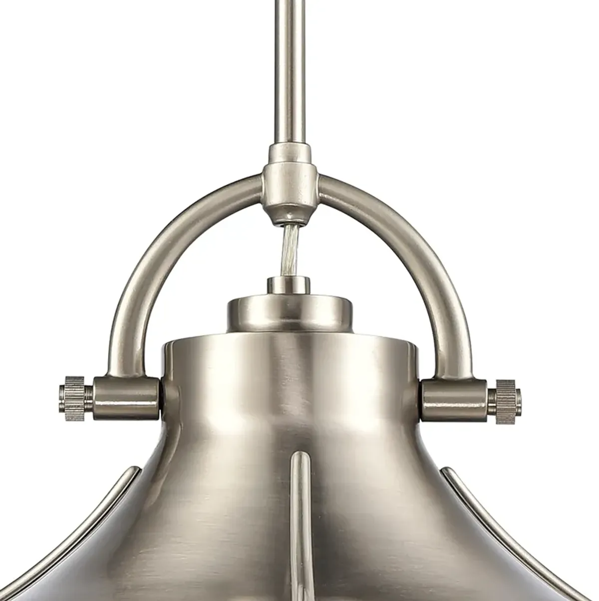 Urbanite 13" wide Silver Pendant