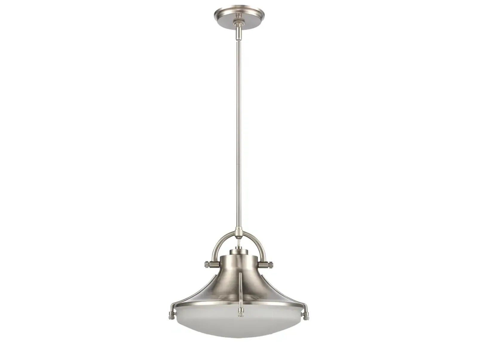 Urbanite 13" wide Silver Pendant