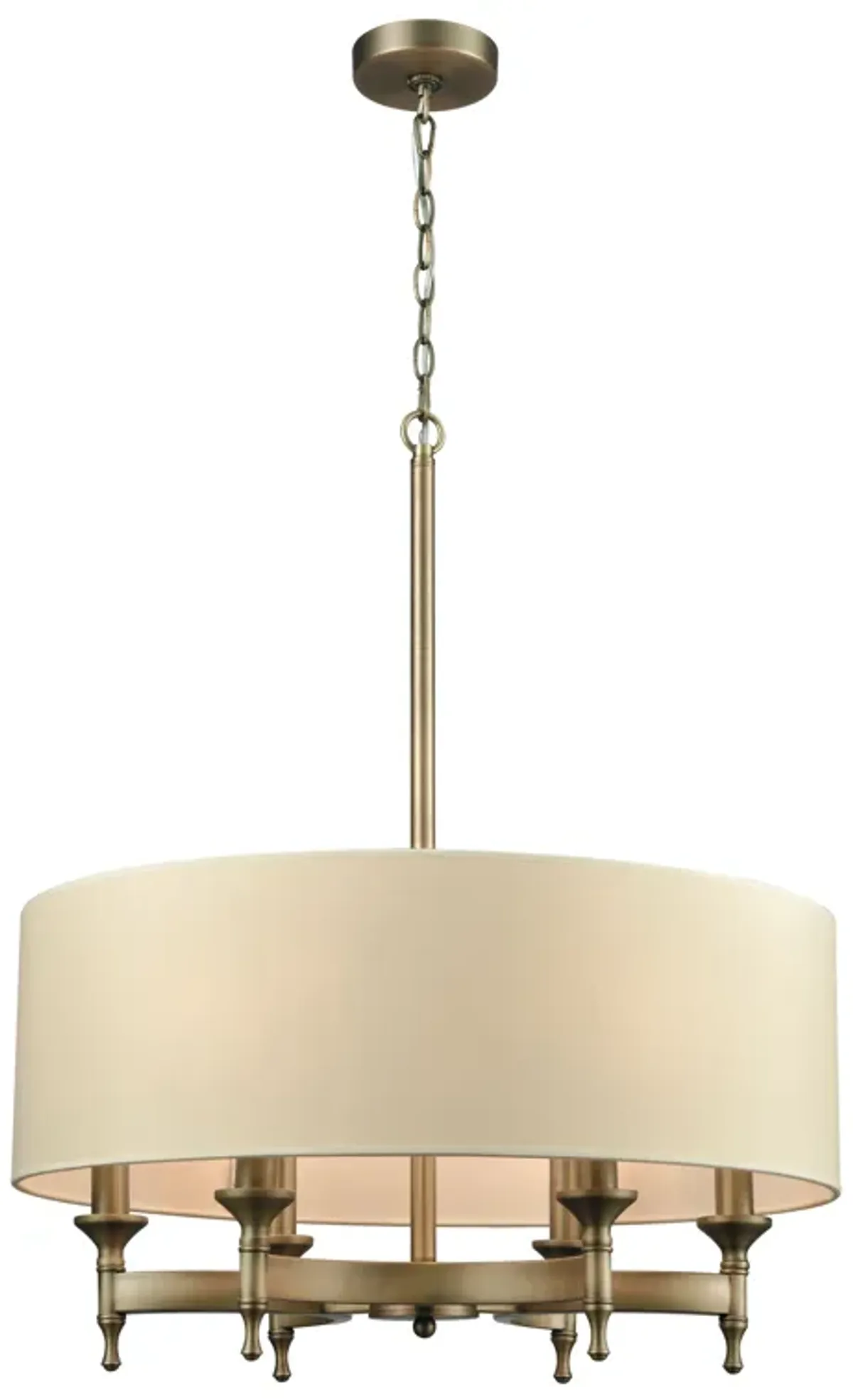 Pembroke 24'' Wide 6-Light Brass Chandelier