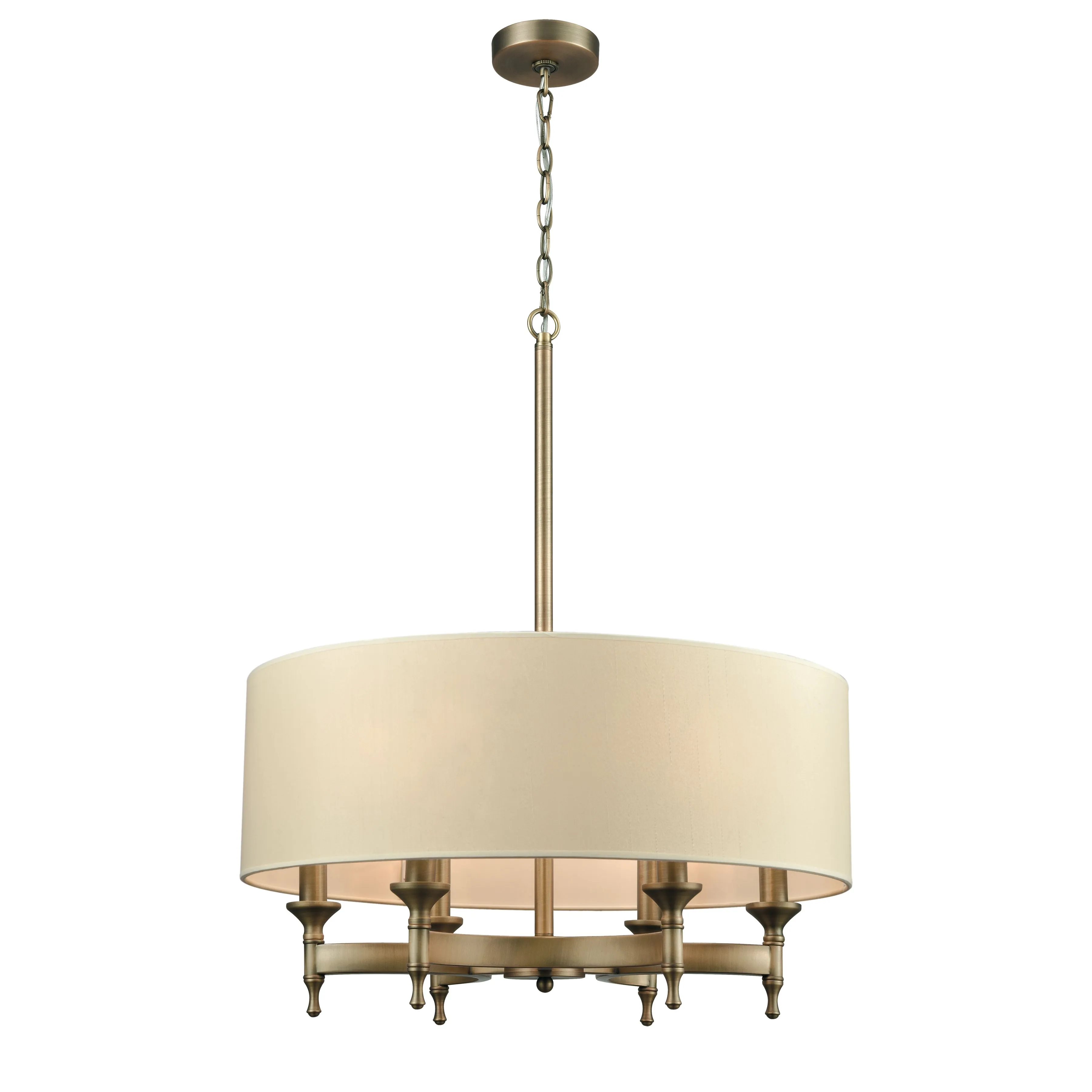 Pembroke 24'' Wide 6-Light Brass Chandelier