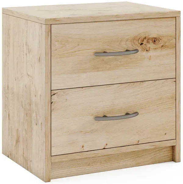 2 Drawer Nightstand with Storage for Living Room