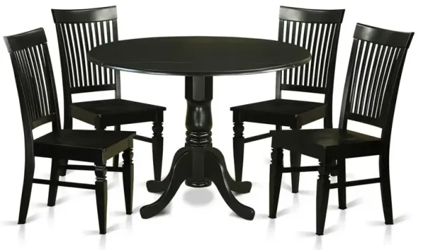 5 PC small Kitchen Table set - Table and 4 Dining Chairs