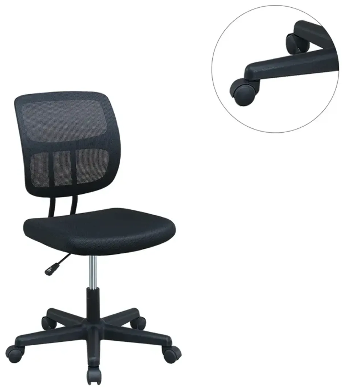 Mesh Back Adjustable Office Chair In Black