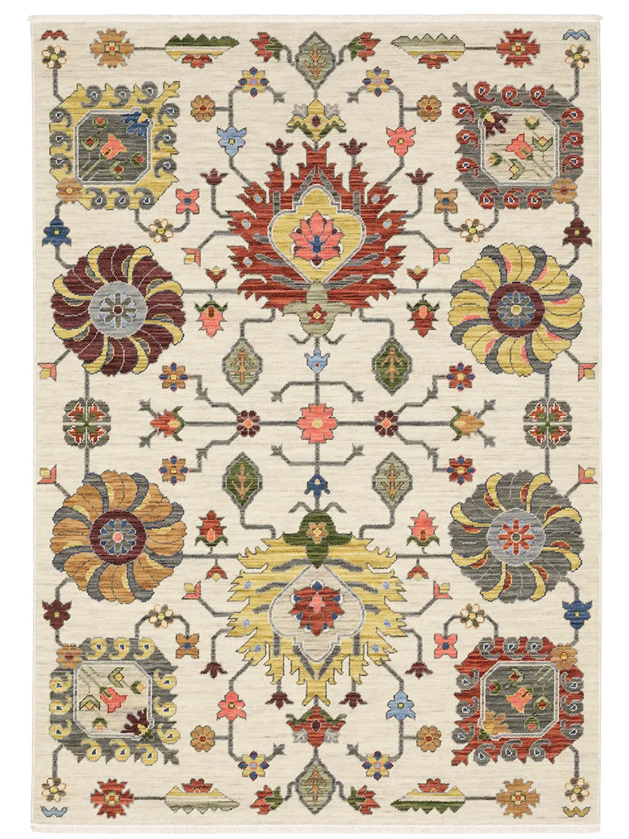 Lucca 7'10" x 10'10" Ivory Rug