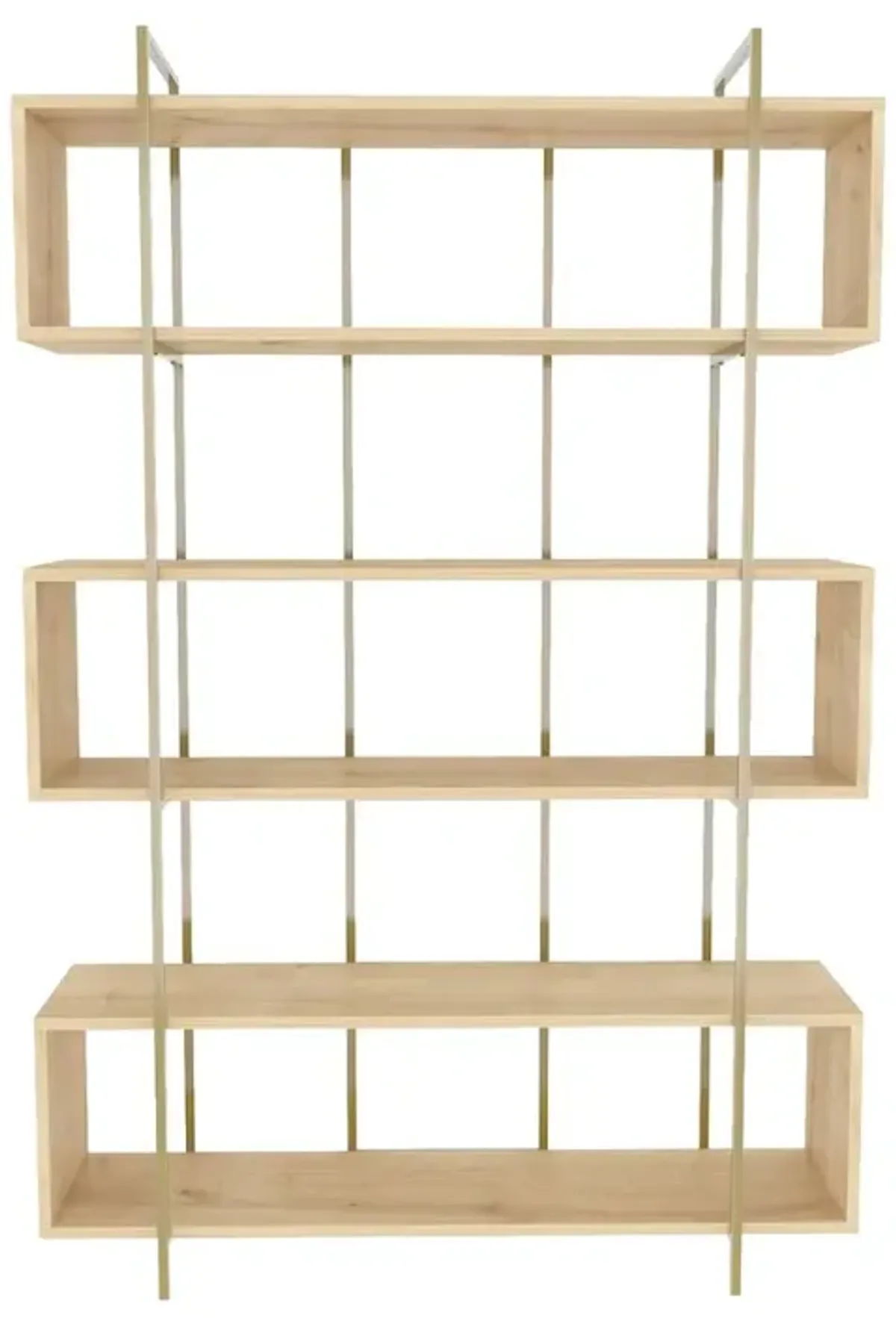 Decorotika Bruti Bookcase Sapphire Oak Gold