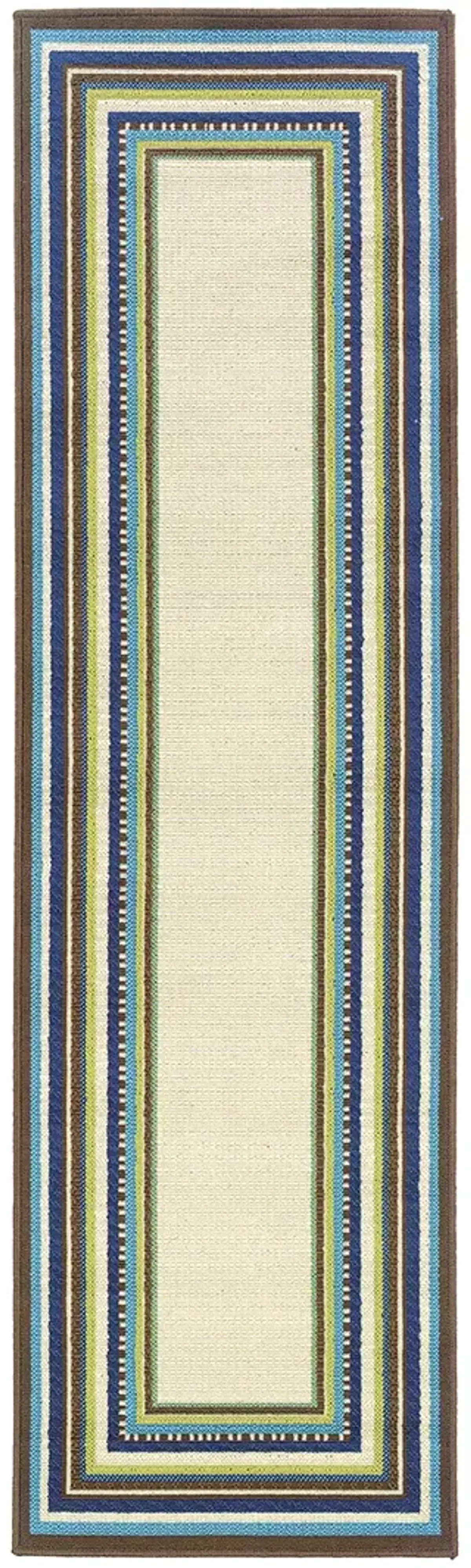 Caspian 2'3" x 7'6" Ivory Rug