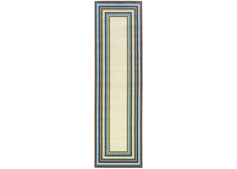 Caspian 2'3" x 7'6" Ivory Rug