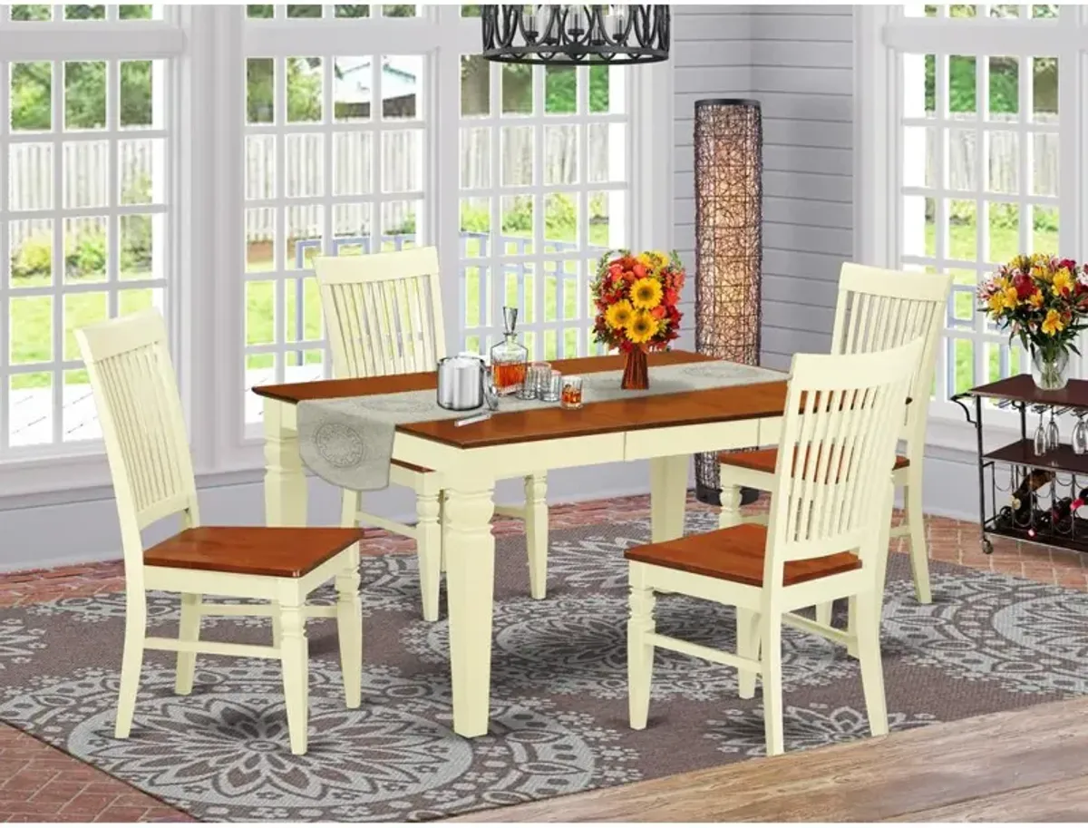 Dining Room Set Buttermilk & Cherry