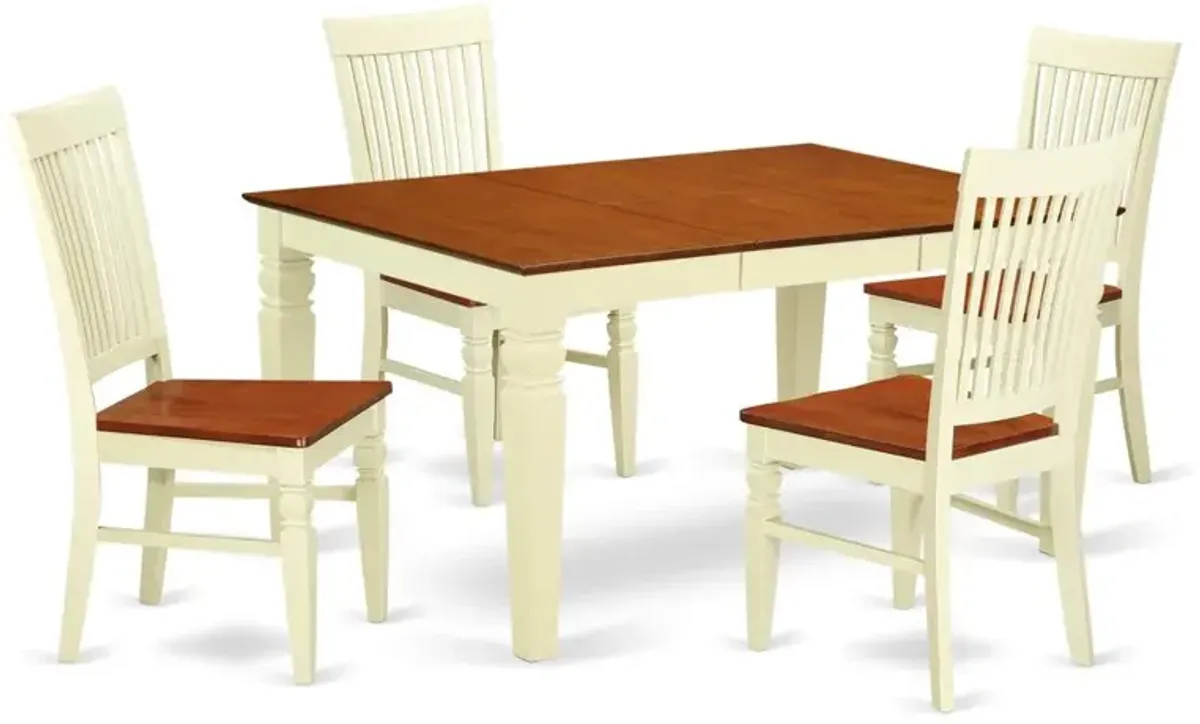 Dining Room Set Buttermilk & Cherry