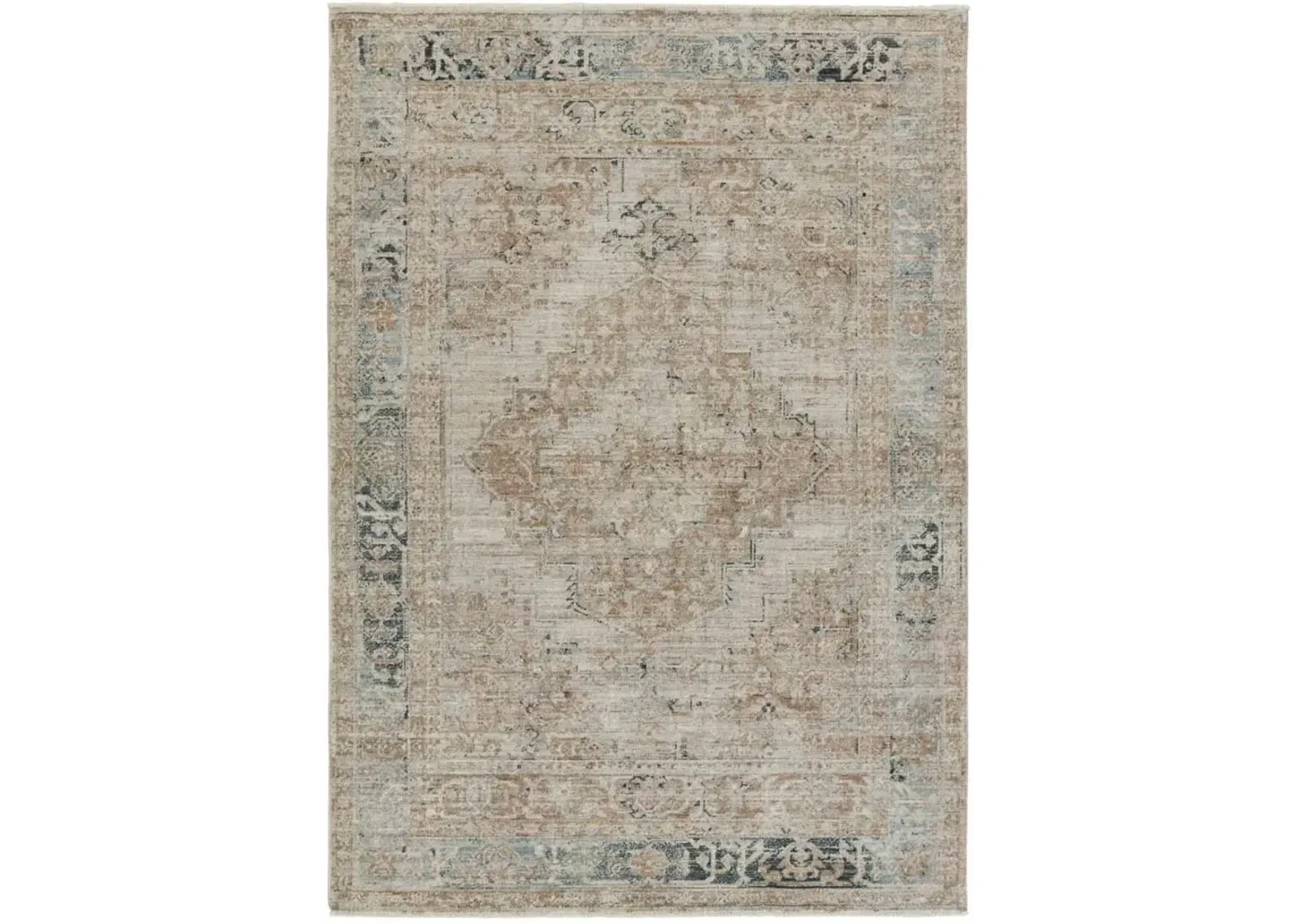 Leila Emory Tan/Taupe 2'6" x 8' Runner Rug